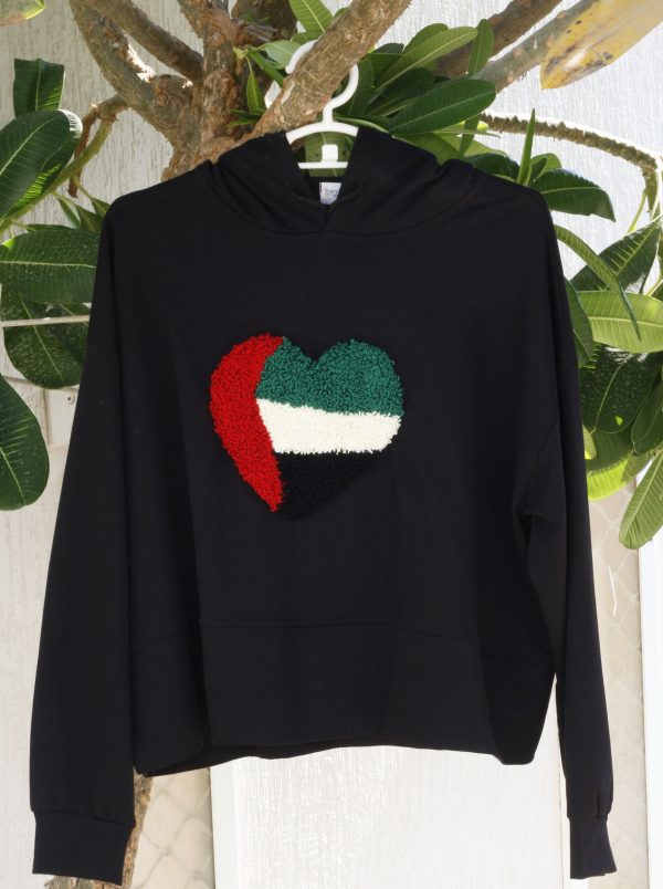 Hoodie UAE Heart Flag